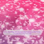 Gradient Pink Purple Glitter Twin Comforter Set