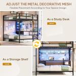 Full Over Twin Bunk Bed with Desk & Storage