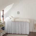 Twin XL Microfiber Bed Skirt with Split Corners