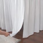 Twin XL Microfiber Bed Skirt with Split Corners