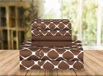 Elegant Comfort Luxury Soft 6-Piece Bed Set, Chocolate