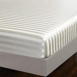 Off-White Satin Italian Style Bed Sheet Set