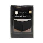 Black Pleated California King Bed Set