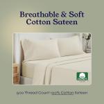 Cooling 500 Thread Count Queen Sheet Set - Ivory