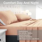 Twin Bed Sheets Set, Soft & Breathable, Pearl Pink