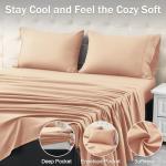 Twin Bed Sheets Set, Soft & Breathable, Pearl Pink