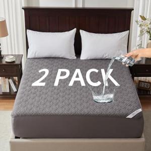2 Pack Waterproof Full Size Mattress Protectors