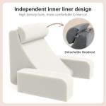 Comfortable Grey Reading Pillow for Bed Sitting