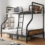 Twin Over Full Metal Bunk Bed with Ladder
