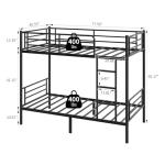 Twin Over Twin Bunk Bed for Kids and Teens