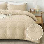 Boho Duvet Cover Set with Tufted Comforter