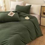 ECOCOTT King Duvet Cover Set, Avocado Green