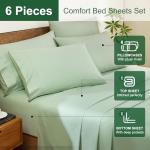 Ivellow 100% Egyptian Cotton Queen Sheet Set