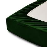 Emerald Green Satin Queen Bed Sheet Set