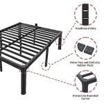 Queen Metal Bed Frame with Headboard and Noise-Free Design