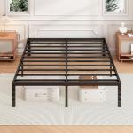 Sturdy 18 Inch Full Metal Bed Frame in Black