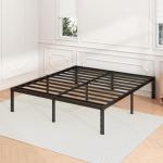 Sturdy 18 Inch Full Metal Bed Frame in Black
