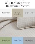 Full/Queen Microfiber Quilt Bedding Set with Shams