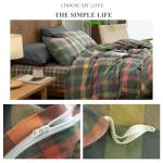Reversible Plaid Duvet Set with 2 Pillowcases