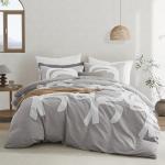 Oli Anderson Tufted Boho Duvet Set, Grey