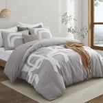 Oli Anderson Tufted Boho Duvet Set, Grey