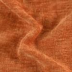 Cozy Burnt Orange Chenille Throw Pillow Covers, 2-Pack