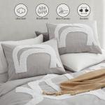 Oli Anderson Tufted Boho Duvet Set, Grey