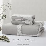 Oli Anderson Tufted Boho Duvet Set, Grey