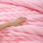 Smoofy Pink Fluffy Queen Comforter Set - 3 Pieces
