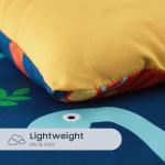 Dinosaur Toddler Bedding Set - 4 Pieces Navy Blue