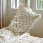 Pink Floral Cotton Duvet Cover Set for Queen