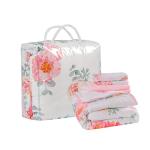 Pastel Pink Floral Baby Crib Bedding Set