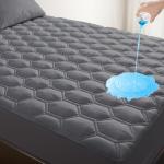 Queen Size Waterproof Mattress Protector Pad in Grey