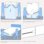 Moonsea Full Size Waterproof Mattress Protector with Zipper