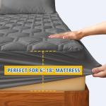 Queen Size Waterproof Mattress Protector Pad in Grey