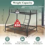Heavy Duty Twin Over Full Bunk Bed Frame