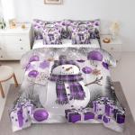 Purple Winter Wonderland 7-Piece Queen Bed Set