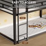 LIKIMIO Triple Twin Bunk Bed with Ladders