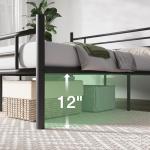 Novilla Full Metal Platform Bed Frame with Headboard