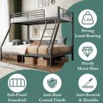 Heavy Duty Twin Over Full Bunk Bed Frame