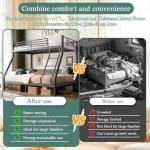 Heavy Duty Twin Over Full Bunk Bed Frame