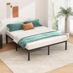 Full Size Metal Platform Bed Frame with Slats