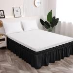 Toodou Easy Install Wrap Around Bed Skirt - Black