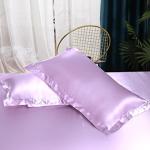 Luxury Light Purple Satin Bedding Set for Adults