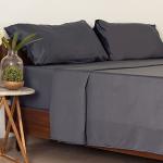 Egyptian Cotton Queen Sheet Set – Charcoal Grey