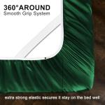 Emerald Green Satin Twin Sheet Set – 3 Pieces