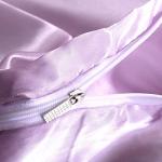 Luxury Light Purple Satin Bedding Set for Adults