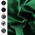 Emerald Green Satin Twin Sheet Set – 3 Pieces