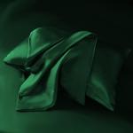Emerald Green Satin Twin Sheet Set – 3 Pieces