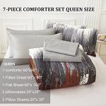 Thanksgiving Burnt Orange Queen Comforter Set